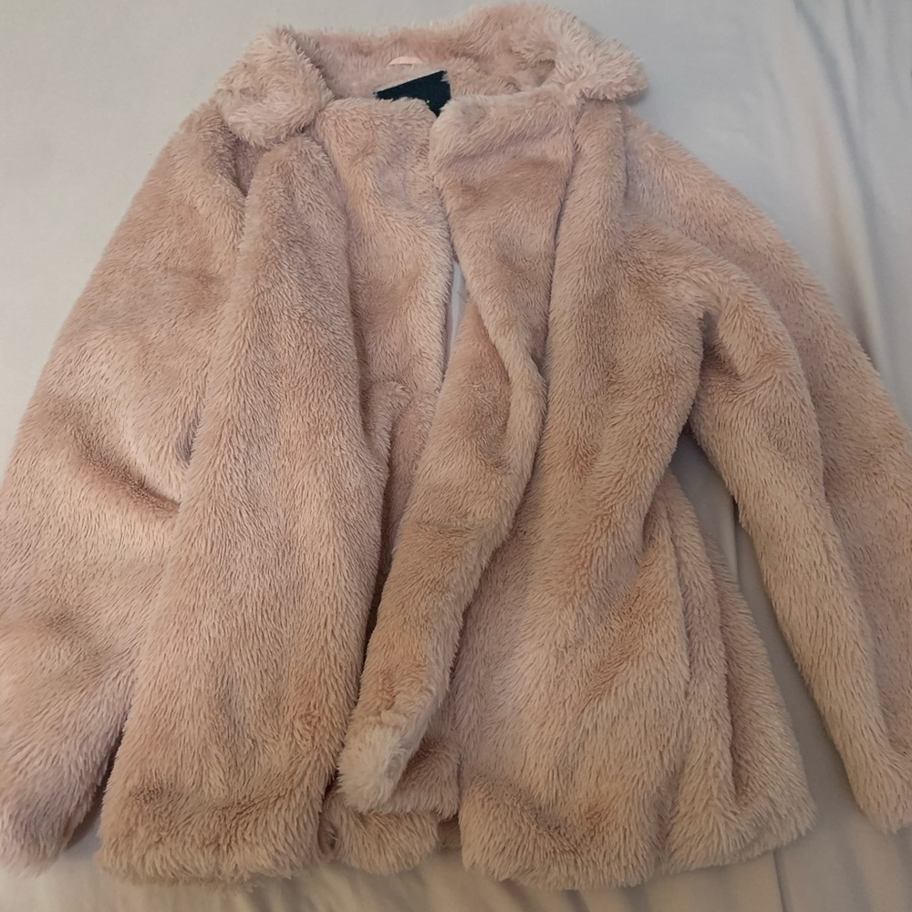 Pink Faux Fur Jacket (3X)